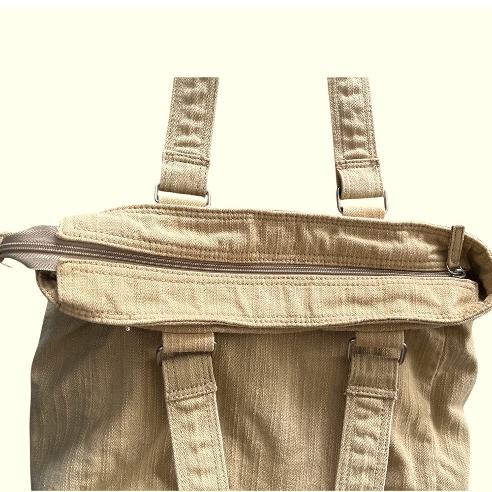 Levi's Tan Denim Shoulder Bag, Purse, Tote, Festival, Boho, Cottagecore, Hippie - Picture 4 of 13